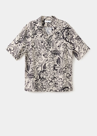 MANGO MAN Regular fit Button Up Shirt 'Sicilia' in Beige