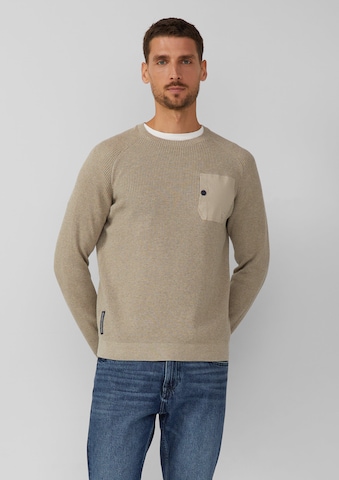 s.Oliver Sweater in Beige: front
