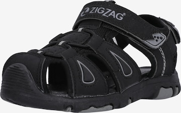 ZigZag Sandals & Slippers in Black: front