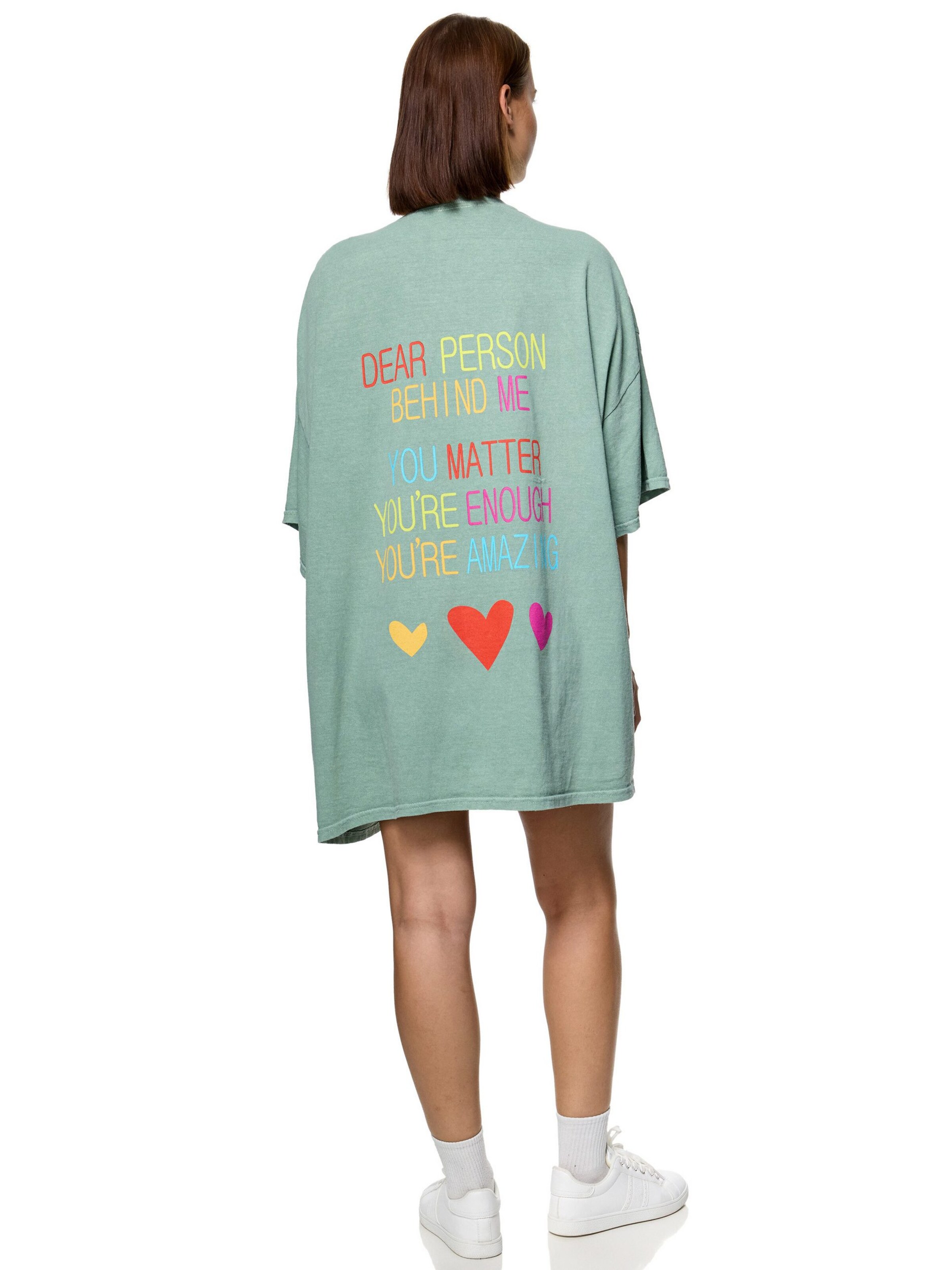 Worldclassca Oversizeshirt 'No Matter'‌‌‌‌‌‌‌‌ in Grün
