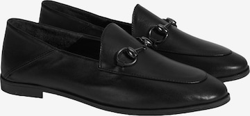 Desa Moccasins 'Slip-Ons' in Black: front