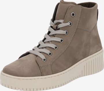 GABOR - Botines con cordones en beige: frente