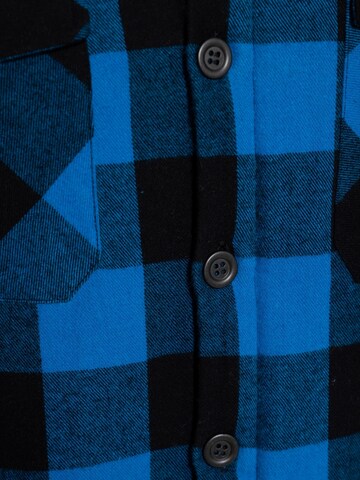 King Kerosin Regular fit Button Up Shirt in Blue