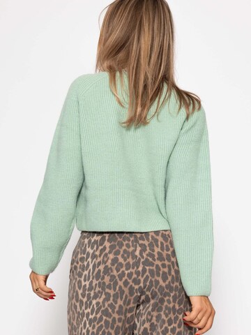 SASSYCLASSY Oversizestrickjacke in Grün