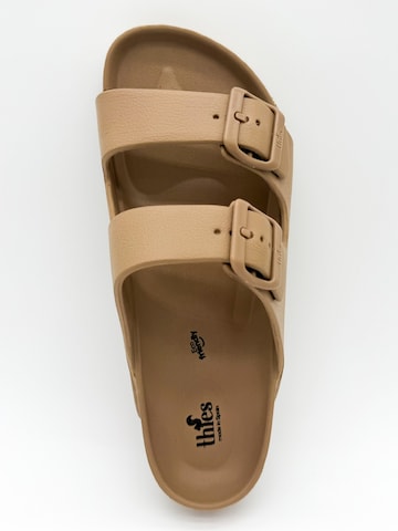 thies Pantolette 'Ecofoam Sandal' in Braun
