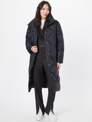 Manteau d’hiver Abercrombie & Fitch en noir