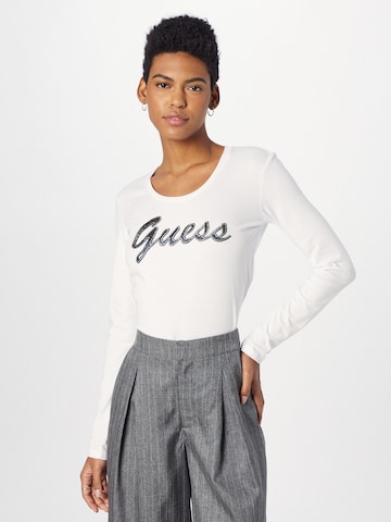 GUESS Shirt 'Adriana' in Wit: voorkant