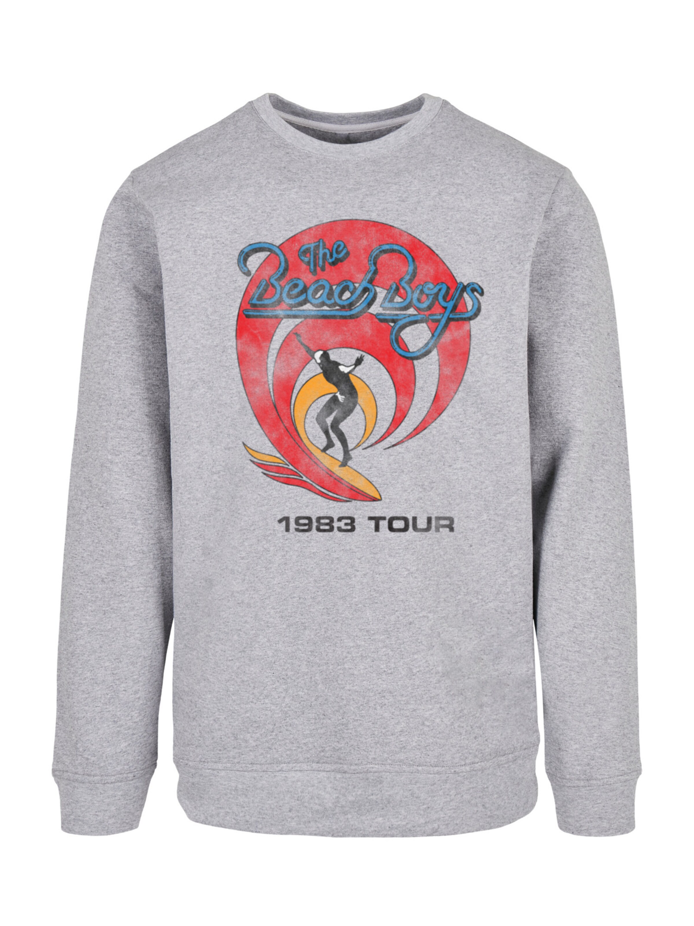 Sweat-shirt 'The Beach Boys Band Surfer '83 Vintage' F4NT4STIC en gris : devant