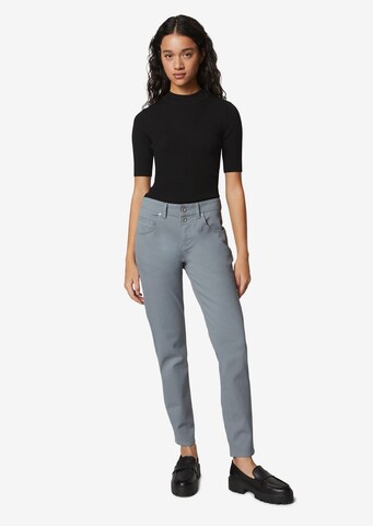 Marc O'Polo Tapered Trousers 'Theda' in Blue