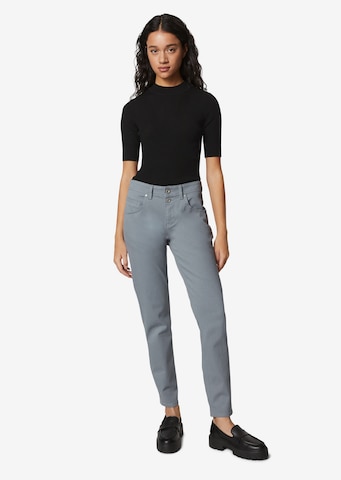 Marc O'Polo Tapered Broek 'Theda' in Blauw
