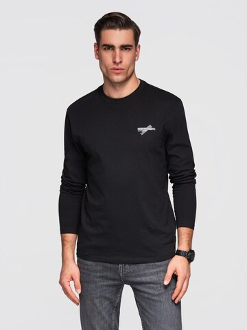 Ombre Shirt in Black: front
