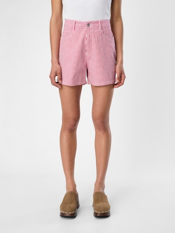 OBJECT Regular Pants 'Sola' in Pink: front