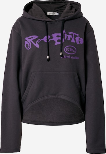 Rebirth Studios Sweatshirt 'Hella' in graphit / neonlila, Produktansicht
