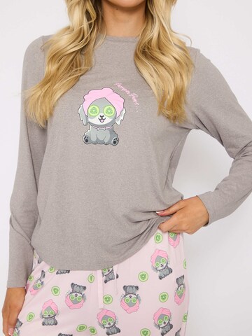 Loungeable Pyjama 'Pamper Paws' in Grau