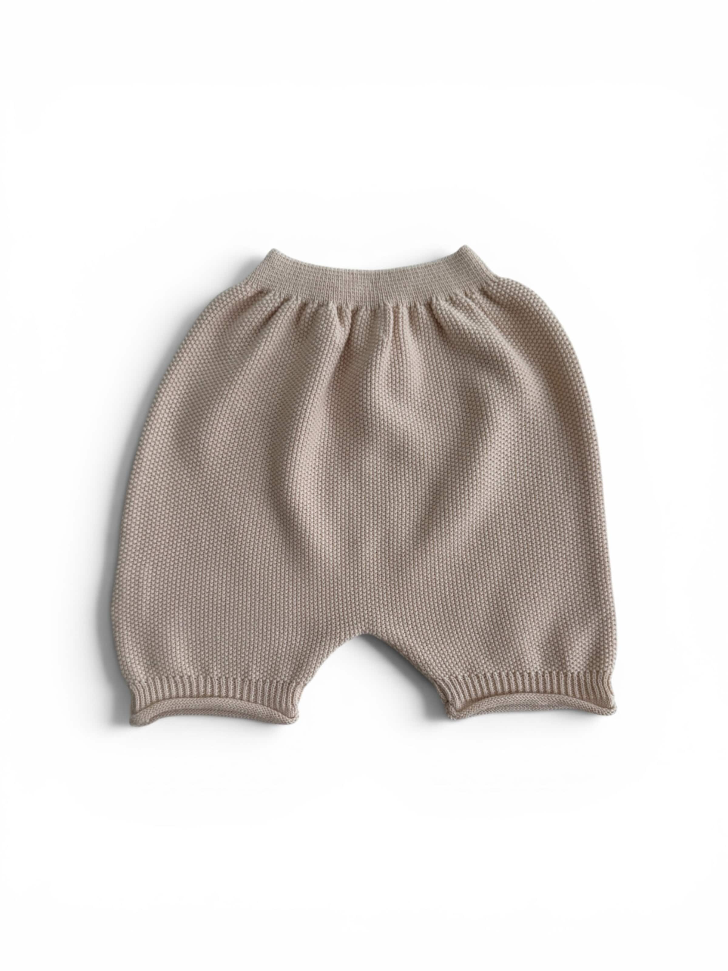 KURTI & FRIEDA Loosefit Hose 'Knit Shorts'‌‌‌ in Beige: Vorderseite