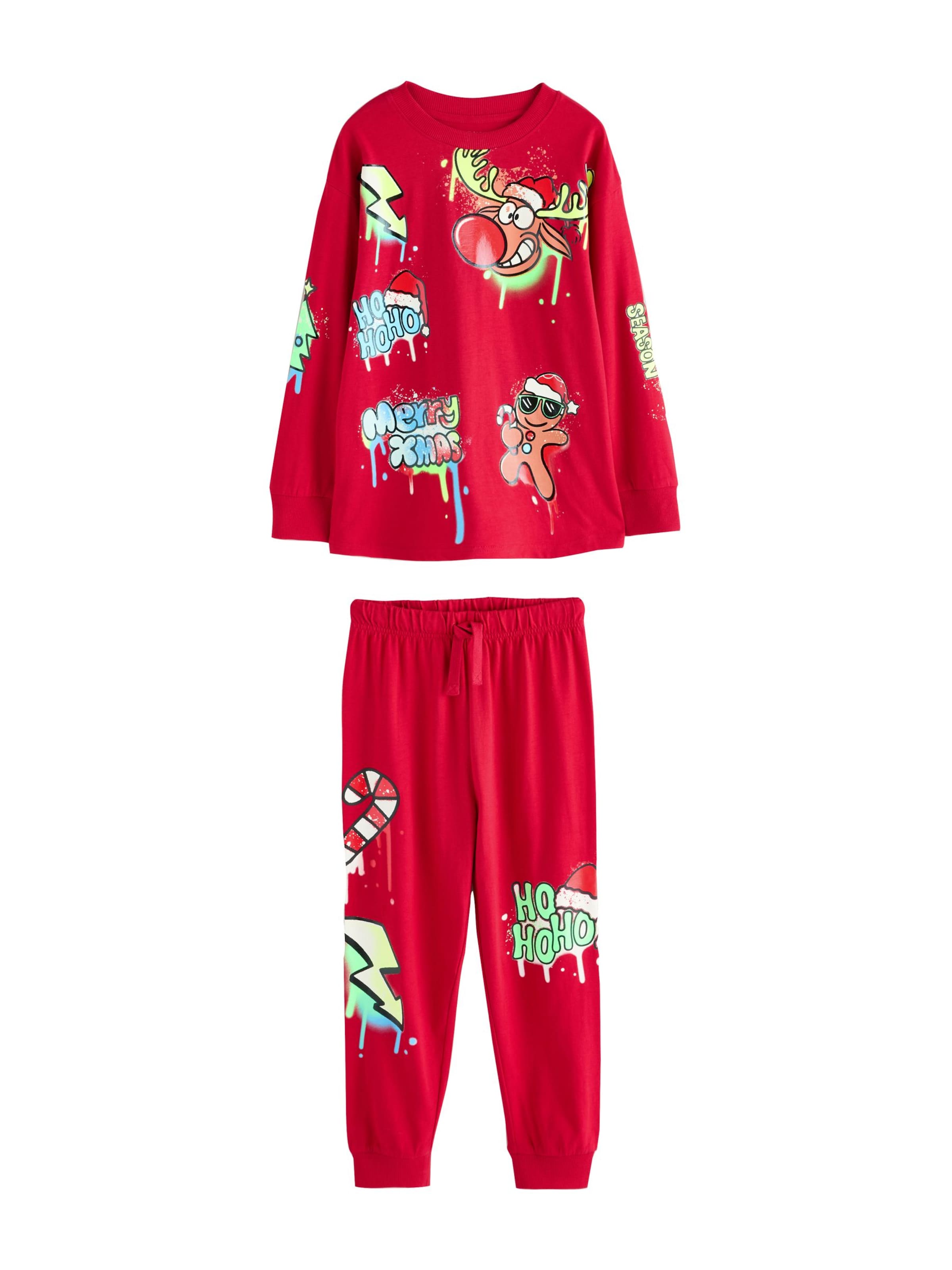 Next Pižama | rdeča barva: sprednja stran