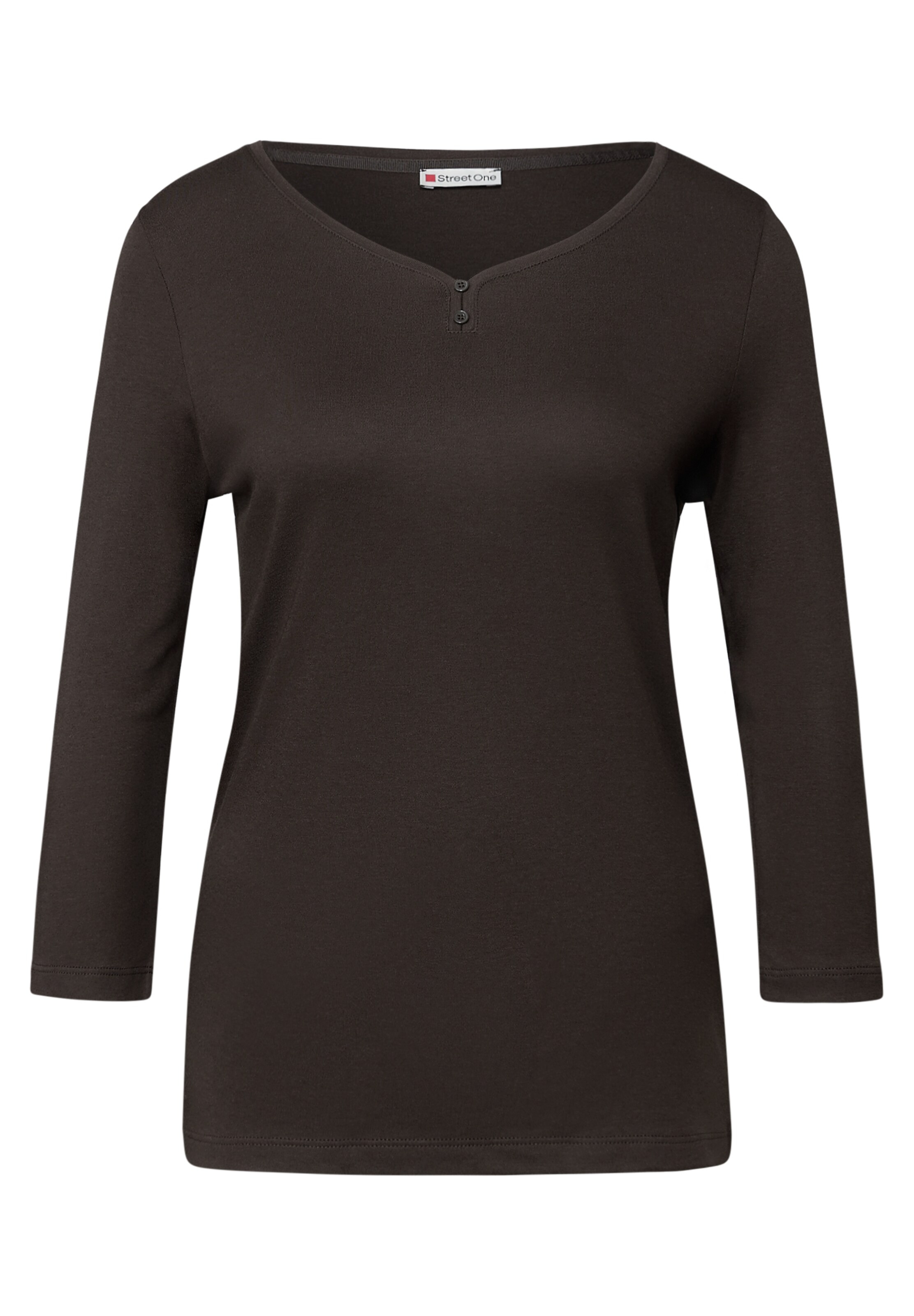 STREET ONE Shirt in Brown: front