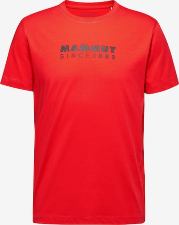 MAMMUT Funktionsshirt 'Core' in Rot: Vorderseite