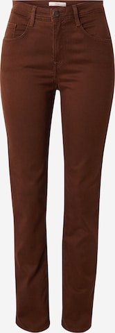 BRAX Slim fit Trousers 'MARY' in Brown: front