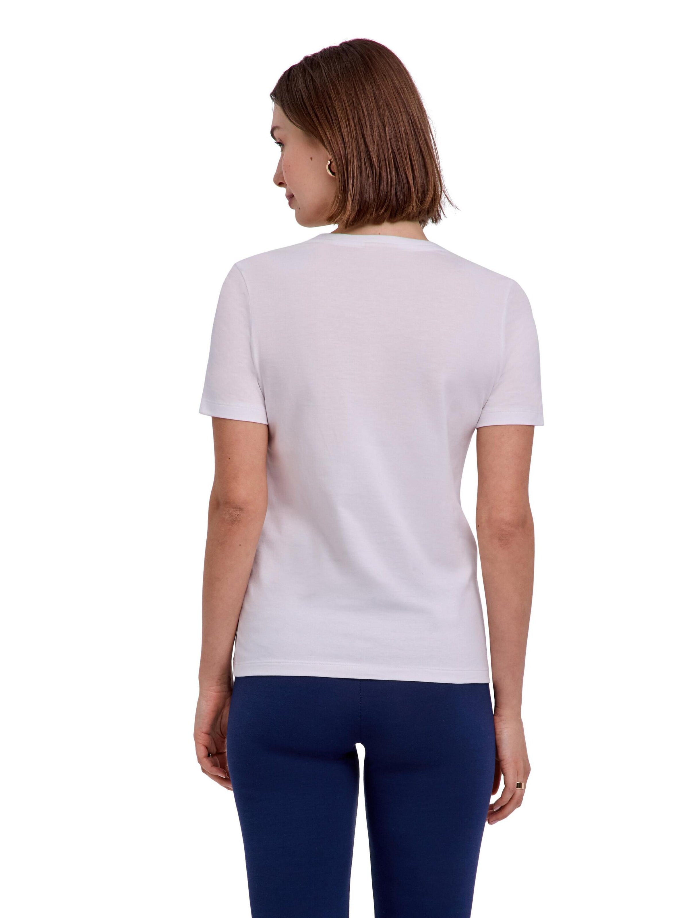 FALKE Shirt 'Essential Cotton'‌‌‌‌‌‌ in Weiß