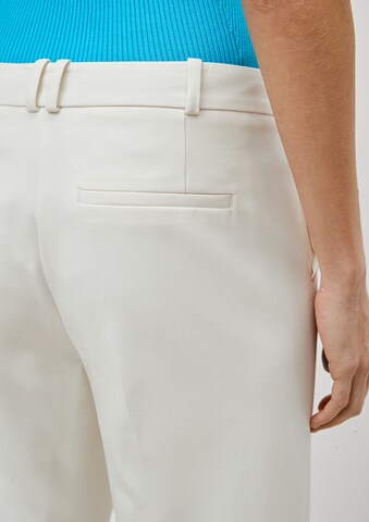 Wide Leg Pantalon à plis COMMA en beige