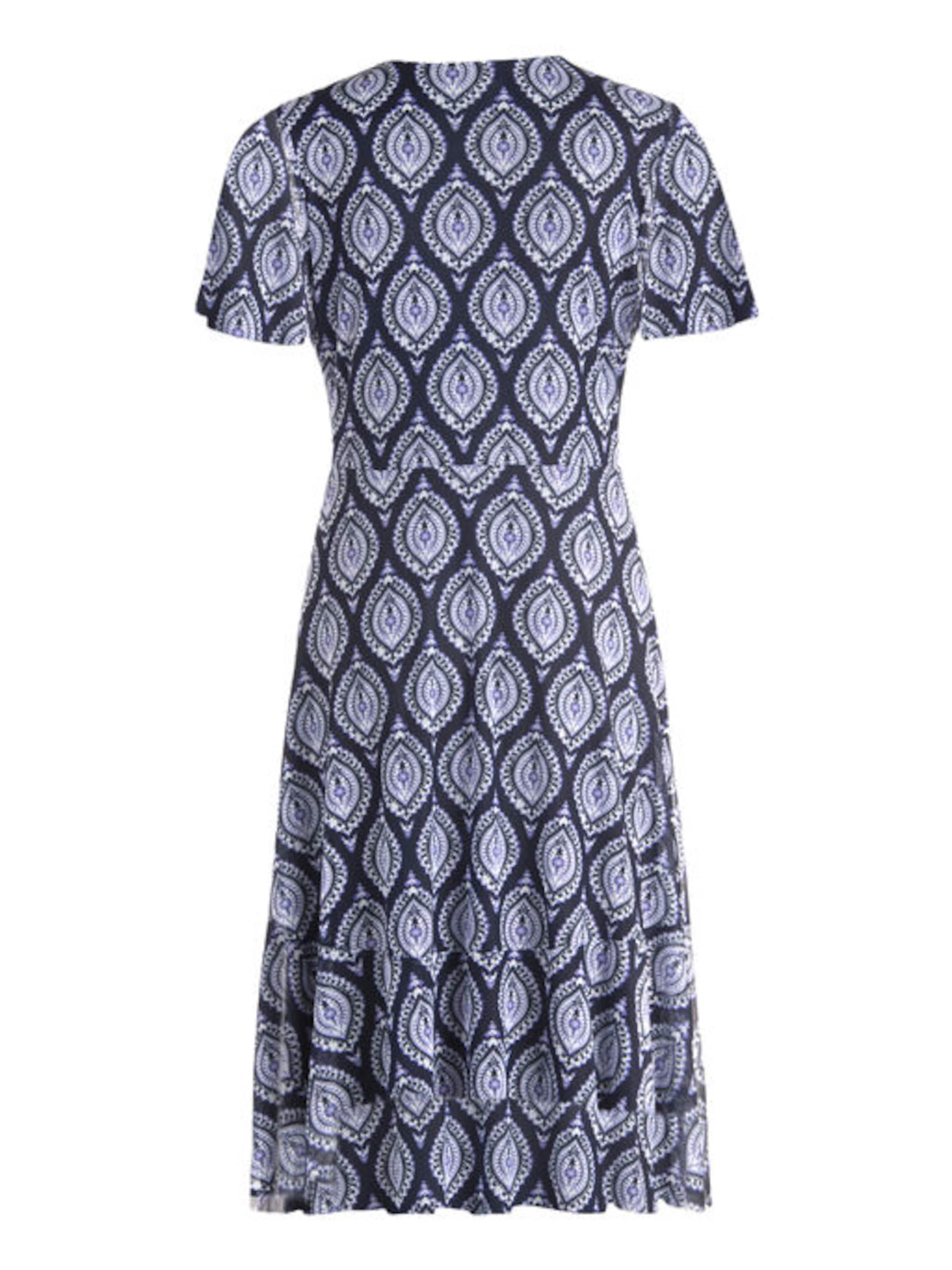 Cartoon Volantkleid mit Rüschen in Blau