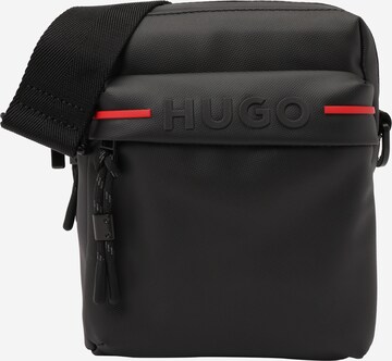 HUGO Τσάντα ώμου 'Malphite' σε μαύρο: μπροστά