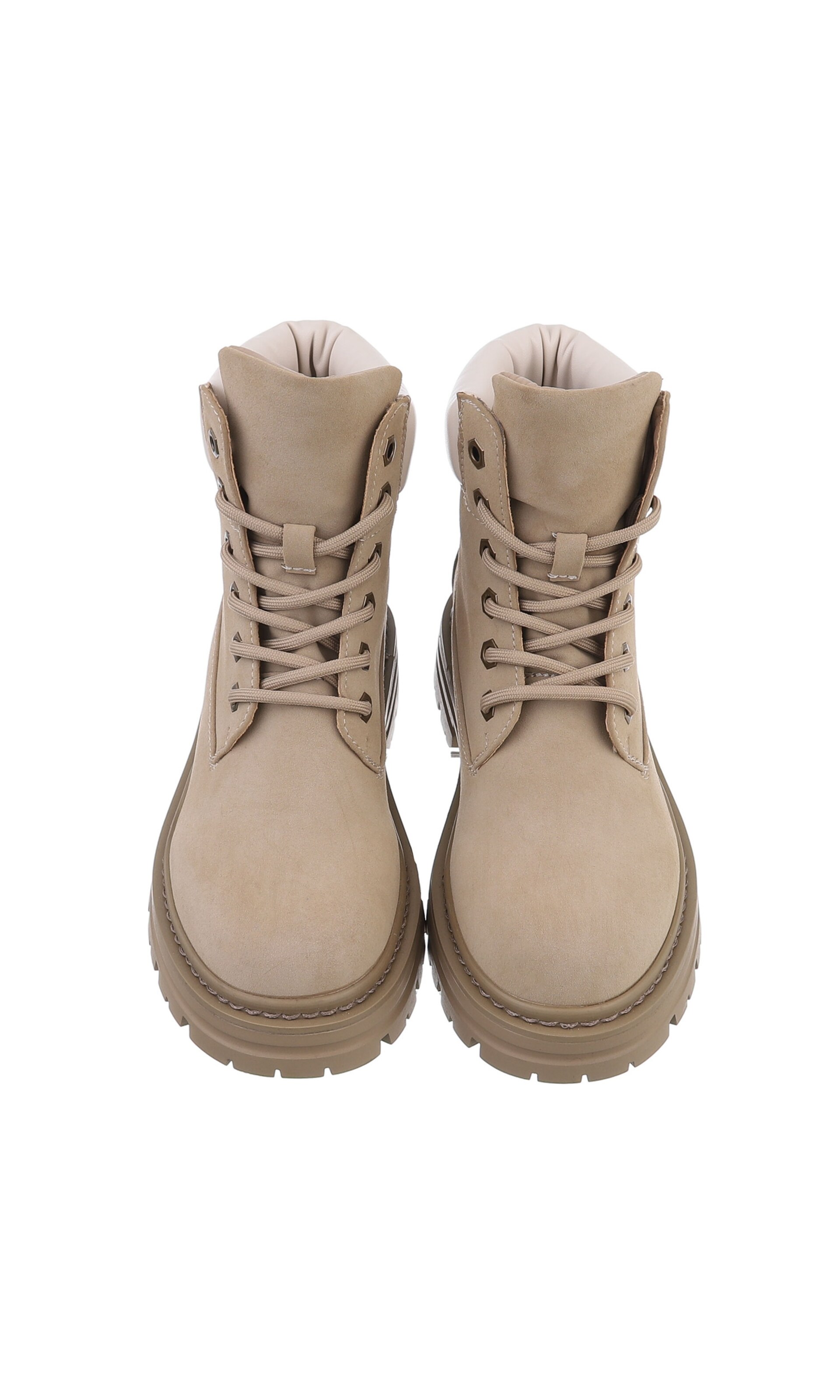 Ital-Design Schnürstiefelette in Braun