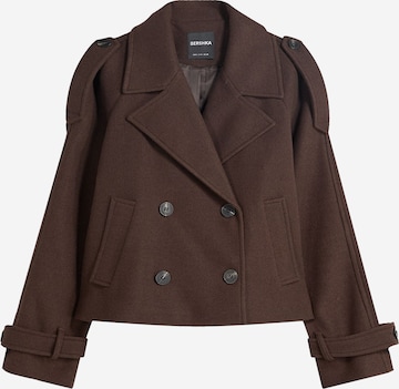 Veste mi-saison Bershka en marron : devant