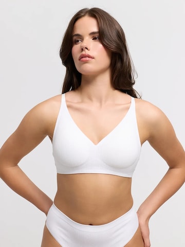 cfab Push-up BH 'Jacquard Comfort Push-Up BH' in Wit