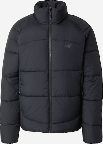 Veste outdoor 4F en noir : devant