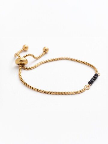 Secret Stones Bracelet 'Golden sand' in Gold: front