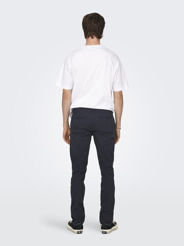 Only & Sons Regular Chino Pants 'Mark' in Blue