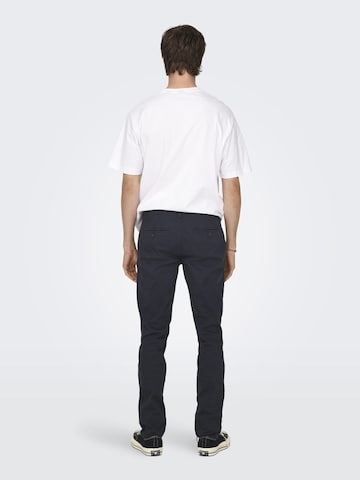 Only & Sons Regular Chino 'Mark' in Blauw