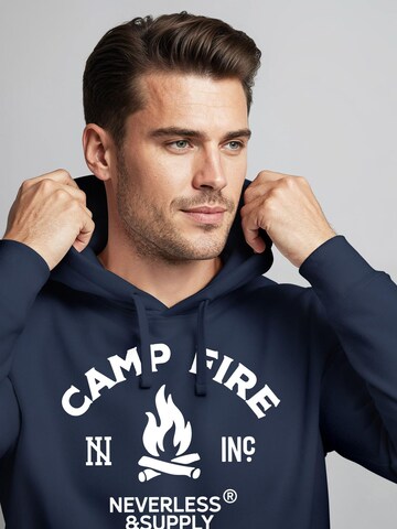 Neverless Sweatshirt 'Fire'‌‌‌‌‌‌ in Blau