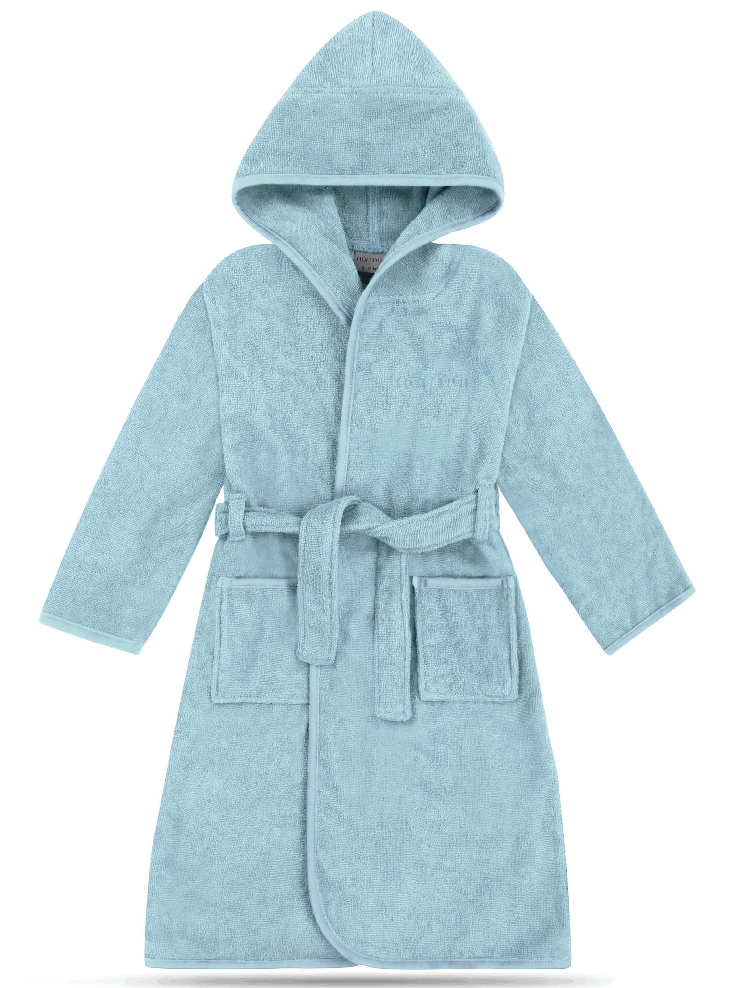 normani Bathrobe in Blue: front