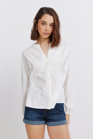 Springfield Bluse in Weiß: Vorderseite