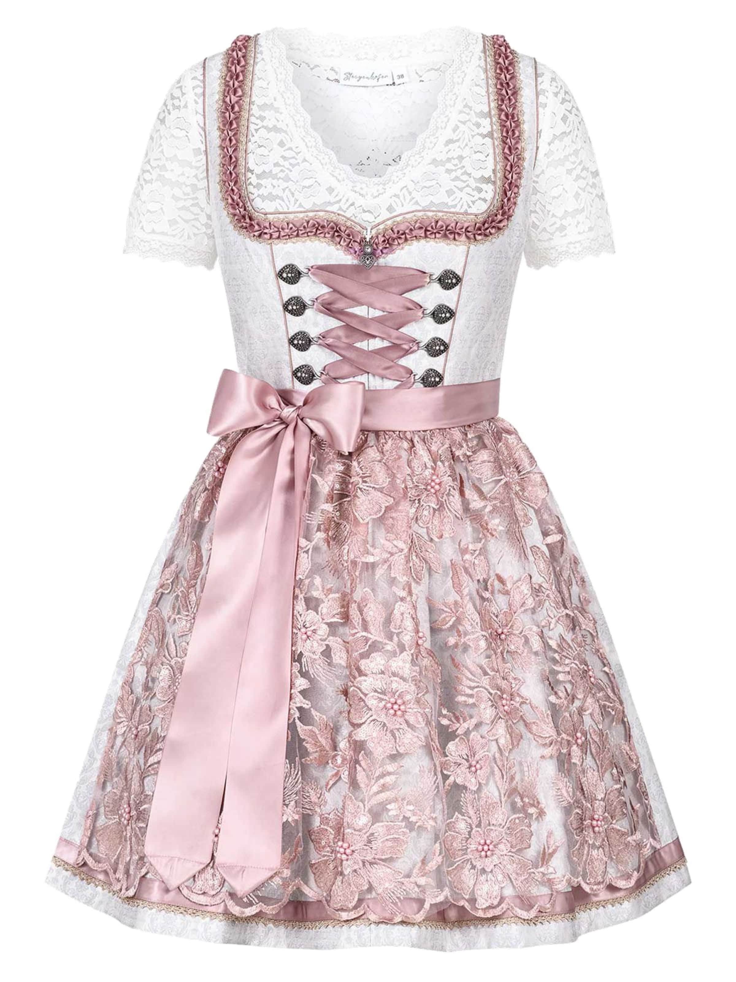Steigenhöfer Dirndl 'Vicky' in Pink: Vorderseite