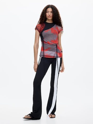 Desigual Тениска в червено