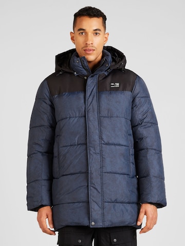 QS Winter Jacket in Blue: front