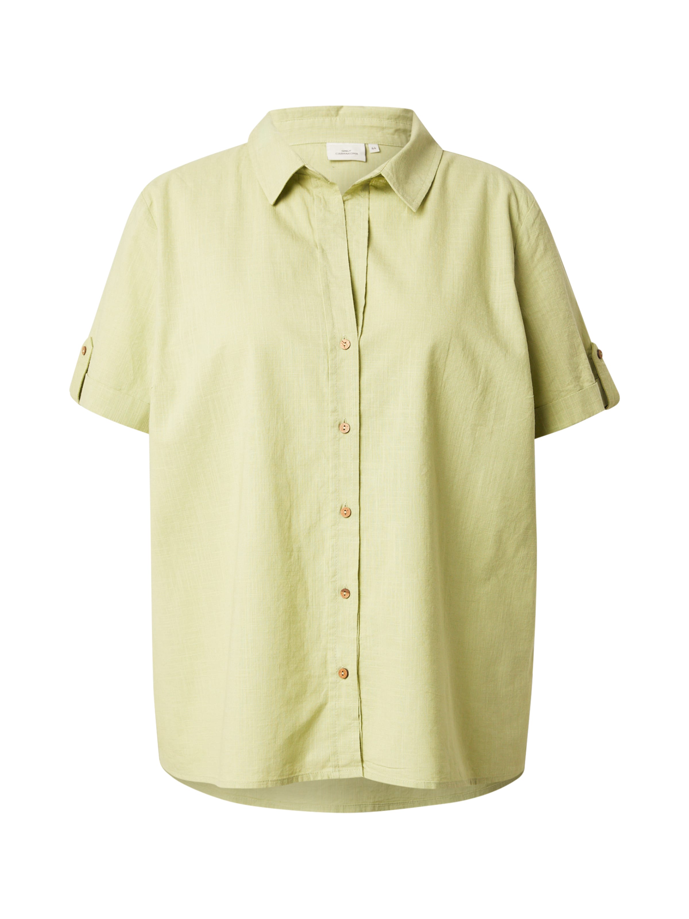Camicia da donna di ONLY Carmakoma in verde: frontale