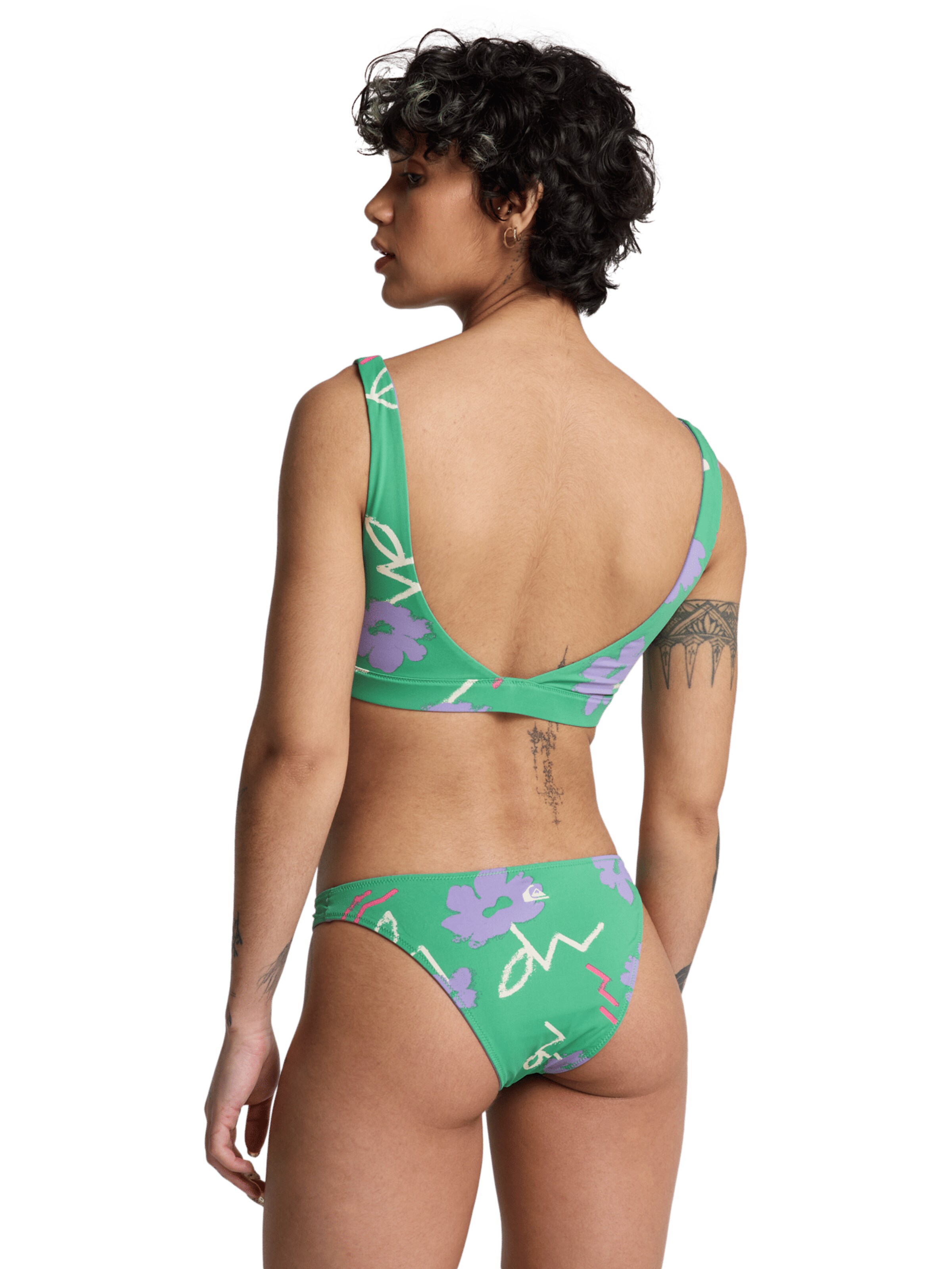 QUIKSILVER Bustier Bikinitop 'Riva' in Grün