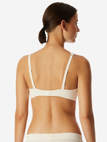 SCHIESSER T-shirt BH 'Unique Cotton' in Wit