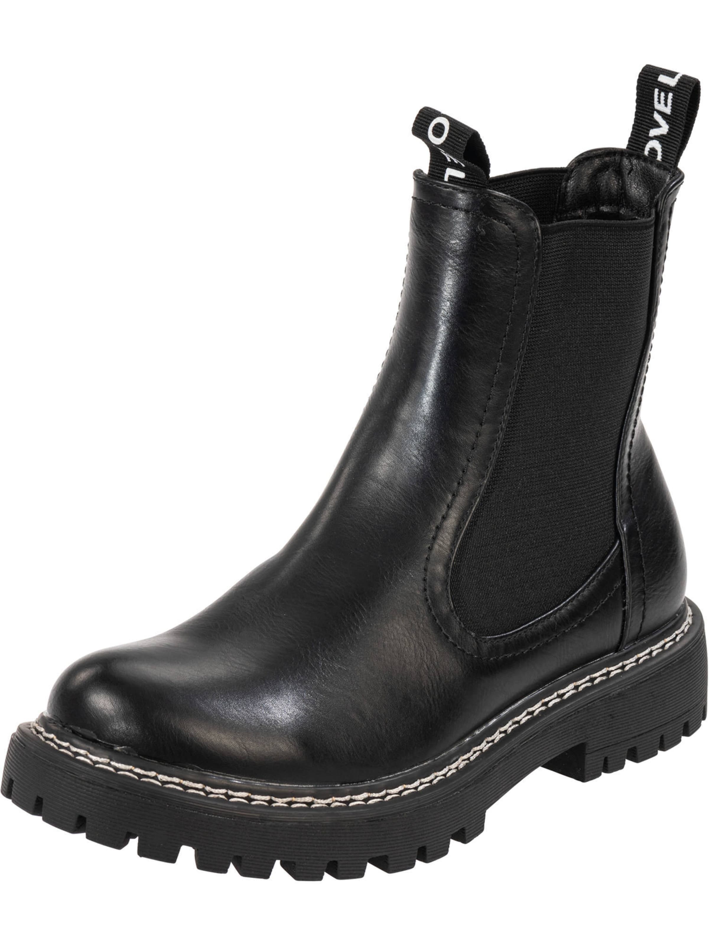Palado Chelsea Boots 'Dedej' in Schwarz: Vorderseite