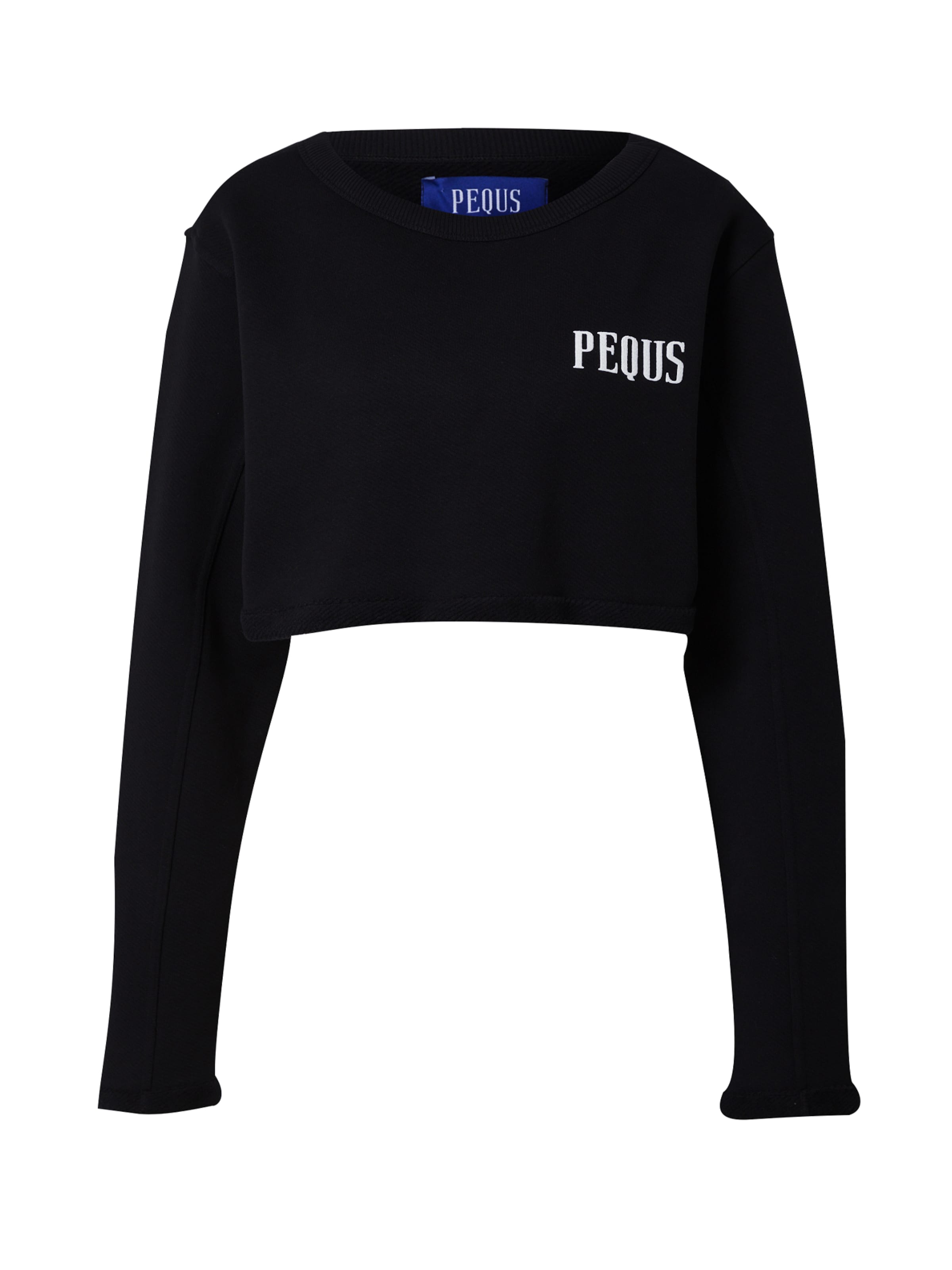 Pequs Sweatshirt in Zwart: voorkant