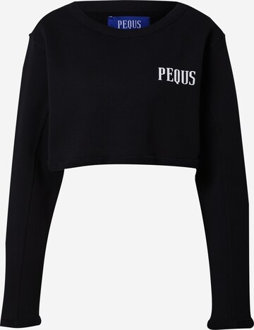 Pequs Sweatshirt in Zwart: voorkant