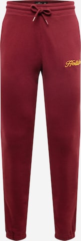 Pantalon HOLLISTER en rouge : devant