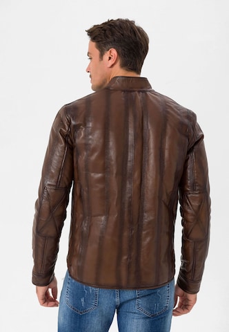 Veste mi-saison Jimmy Sanders en marron