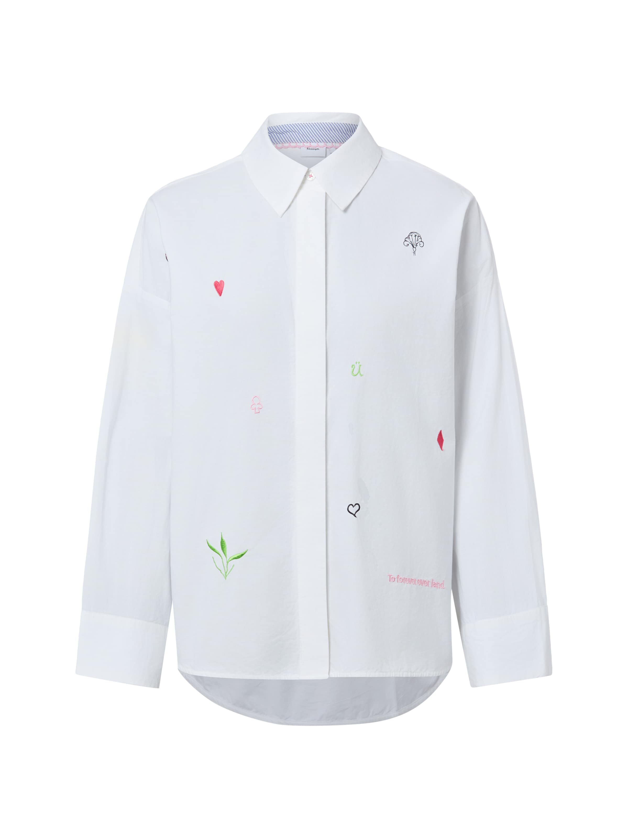 NÜMPH Bluse 'NUJuna' in Weiß: Vorderseite