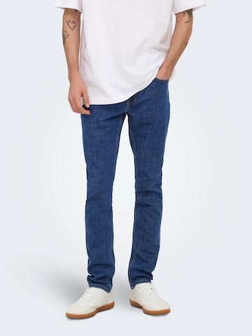 Only & Sons Slim fit Jeans 'ONSLOOM' in Blue: front